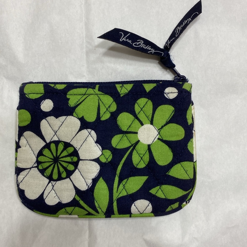 Vera Bradley Lucky You Flowered coin purse 4X5”